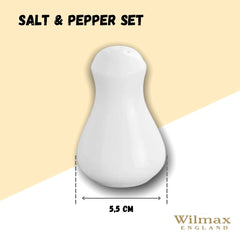 Wilmax Salz- & Pfeffer Set, Porzellan, 4-teilig, Weiß, WL‑996066/SP