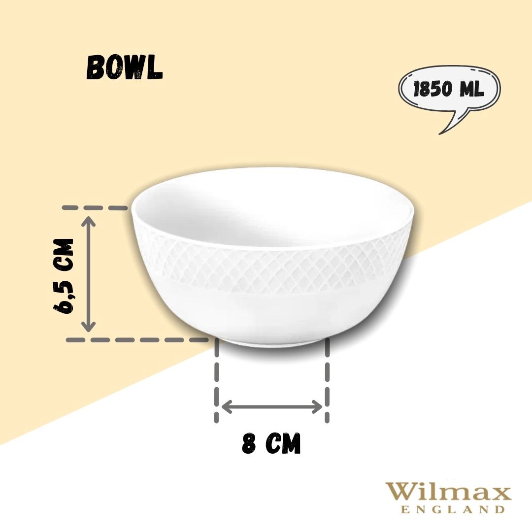 Wilmax Porzellanschale, rund, 20 cm, 1850 ml, WL-880114/A