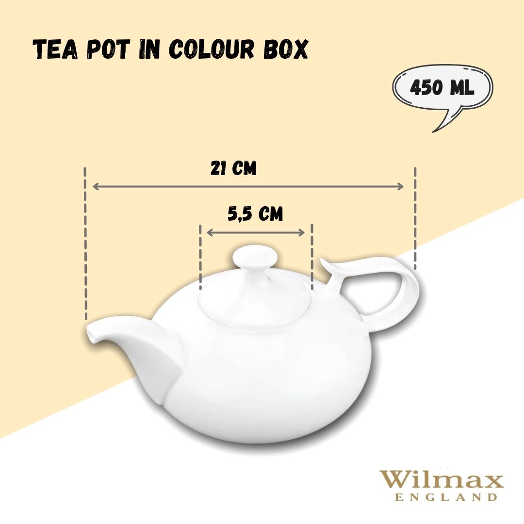 Wilmax Teekanne 450 ml Weiß Porzellan WL-994001/1C