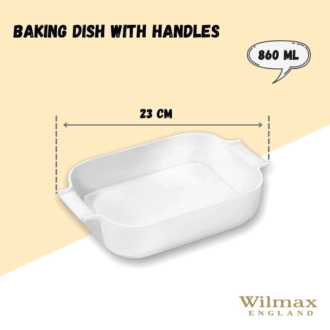 Wilmax casserole dish with handles 23 cm porcelain ovenproof WL-997018/1C