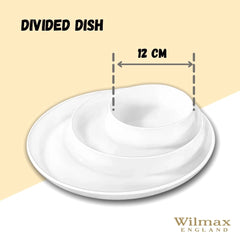 Wilmax Unterteilte Servierschale, Porzellan, 25,5 cm, WL-992691/A