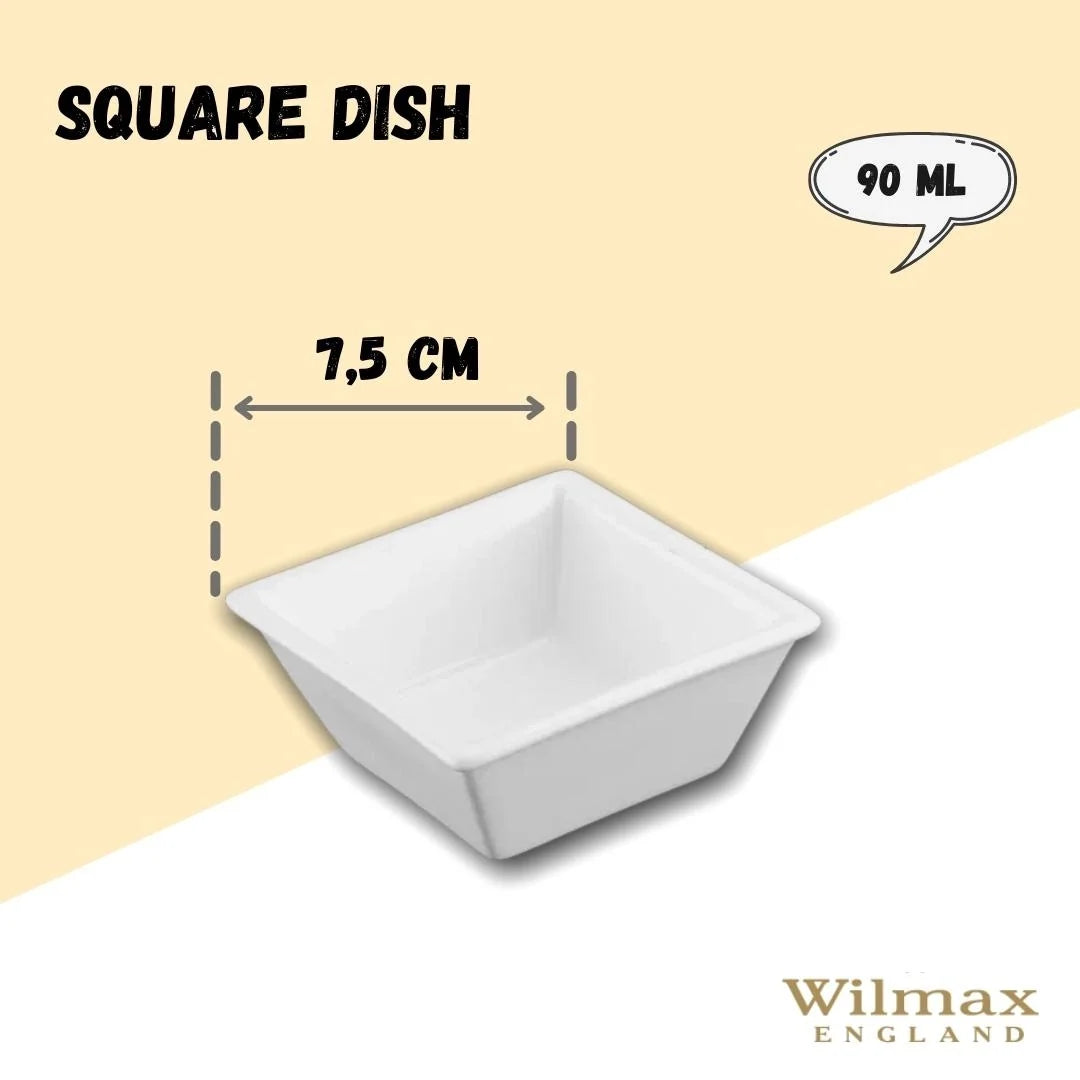 Wilmax Schale 90 ml 7,5 cm Weiß aus Porzellan