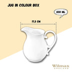 Wilmax Krug 830 ml Weiß Porzellan WL-995039/1C