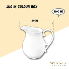 Wilmax Krug 1600 ml aus Porzellan, klassisches Design WL-995037/A