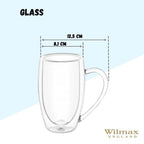 Wilmax Doppelwandiger Becher 400 ml Transparent WL-888741/A