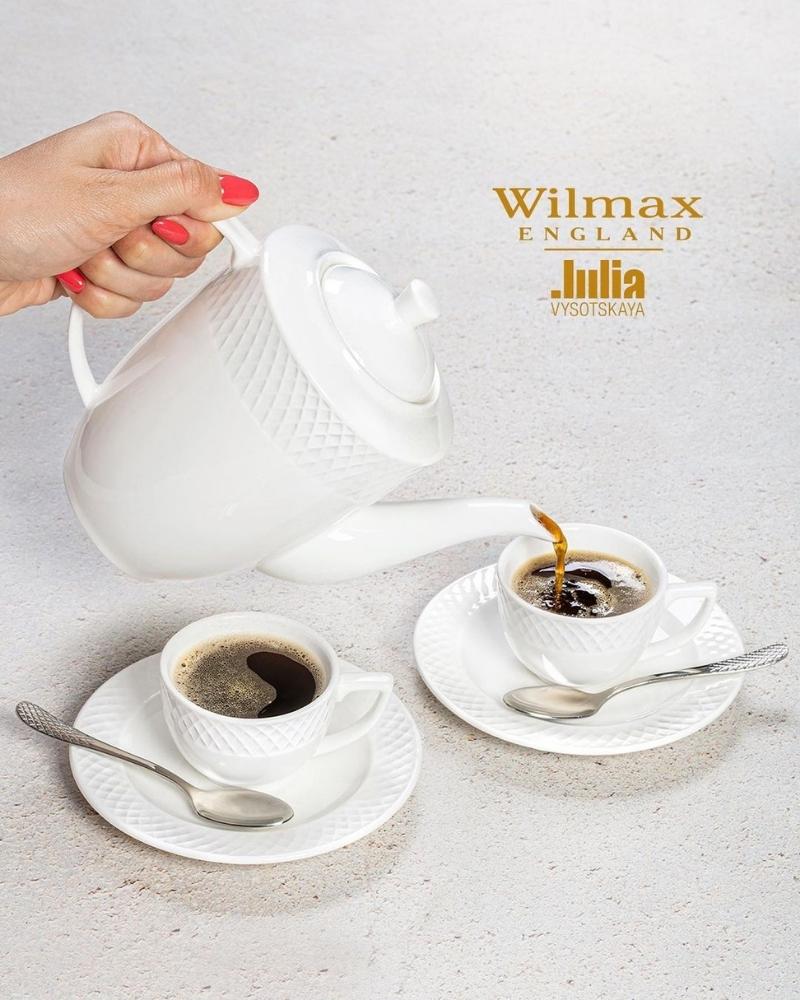Wilmax Kaffeekanne 750 ml Weiß Porzellan WL-880111/1C