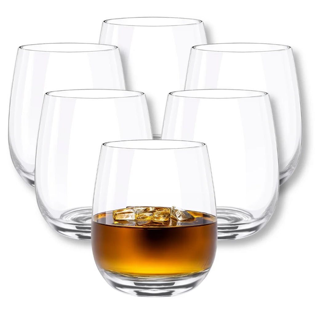 Wilmax Whiskyglas 370 ml 6er-Set Transparent aus Wilmax Crystalline-Serie