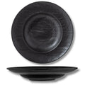 Wilmax Tiefer Teller 25,5 cm 350 ml Schwarz aus Porzellan