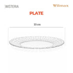 Wilmax Platzteller Ø 33 cm Transparent aus Glas