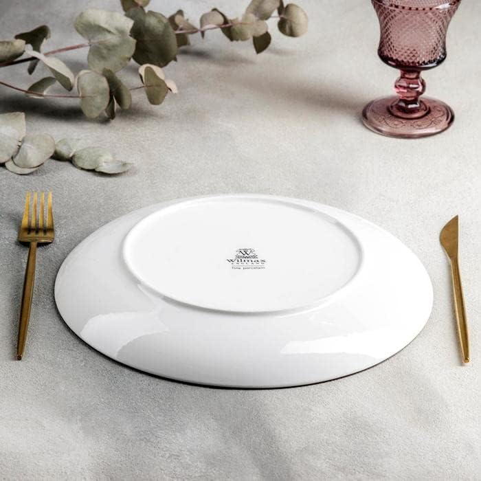 Wilmax Teller 28 cm 2er-Set Grün aus Porzellan