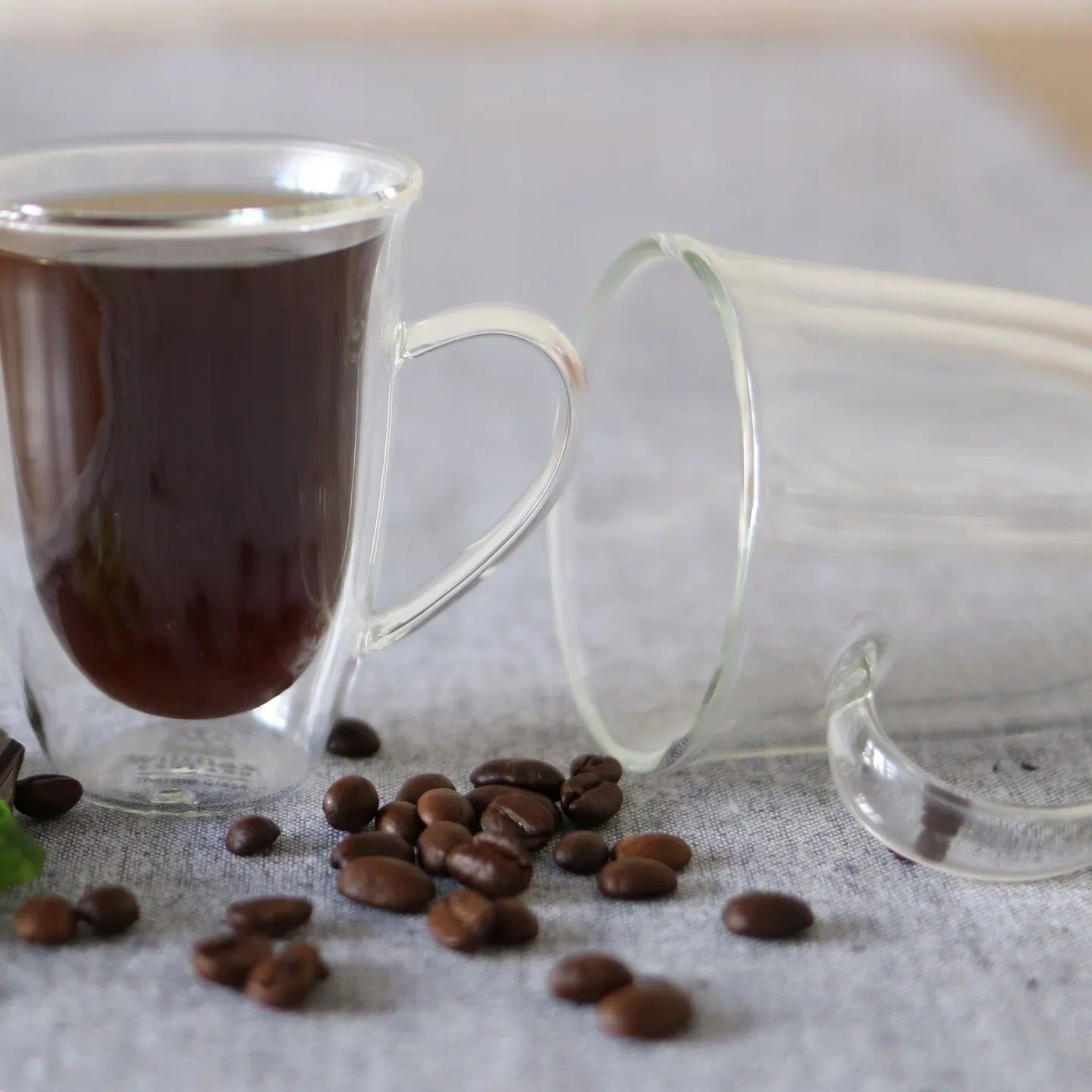 Wilmax Doppelwandige Tasse 250 ml 4er-Set Transparent