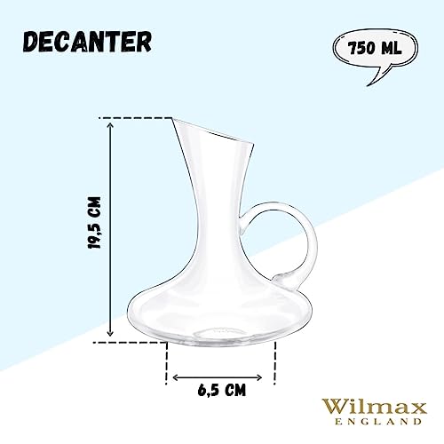 Wilmax WL-888333/1C Weinkaraffe, 750mL Kapazität