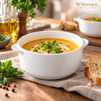 Wilmax Suppentasse 330 ml 11 cm Weiß aus Porzellan