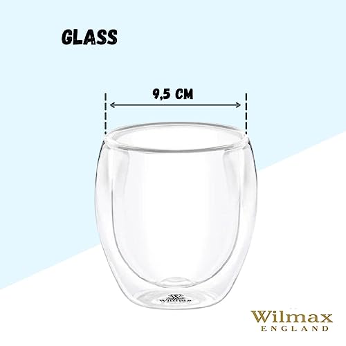 Wilmax WL-888764/A Doppelwandiges Glas, 500mL Kapazität