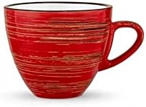 Wilmax Tasse 190 ml Rot aus Porzellan