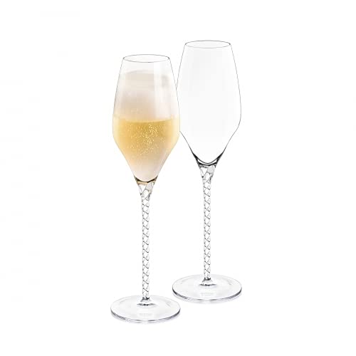 Wilmax WL-888104/2C Champagnerflöte, 300mL Kapazität, 2 Stück