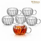 Wilmax Doppelwandiger Thermobecher 300 ml 6er-Set Transparent