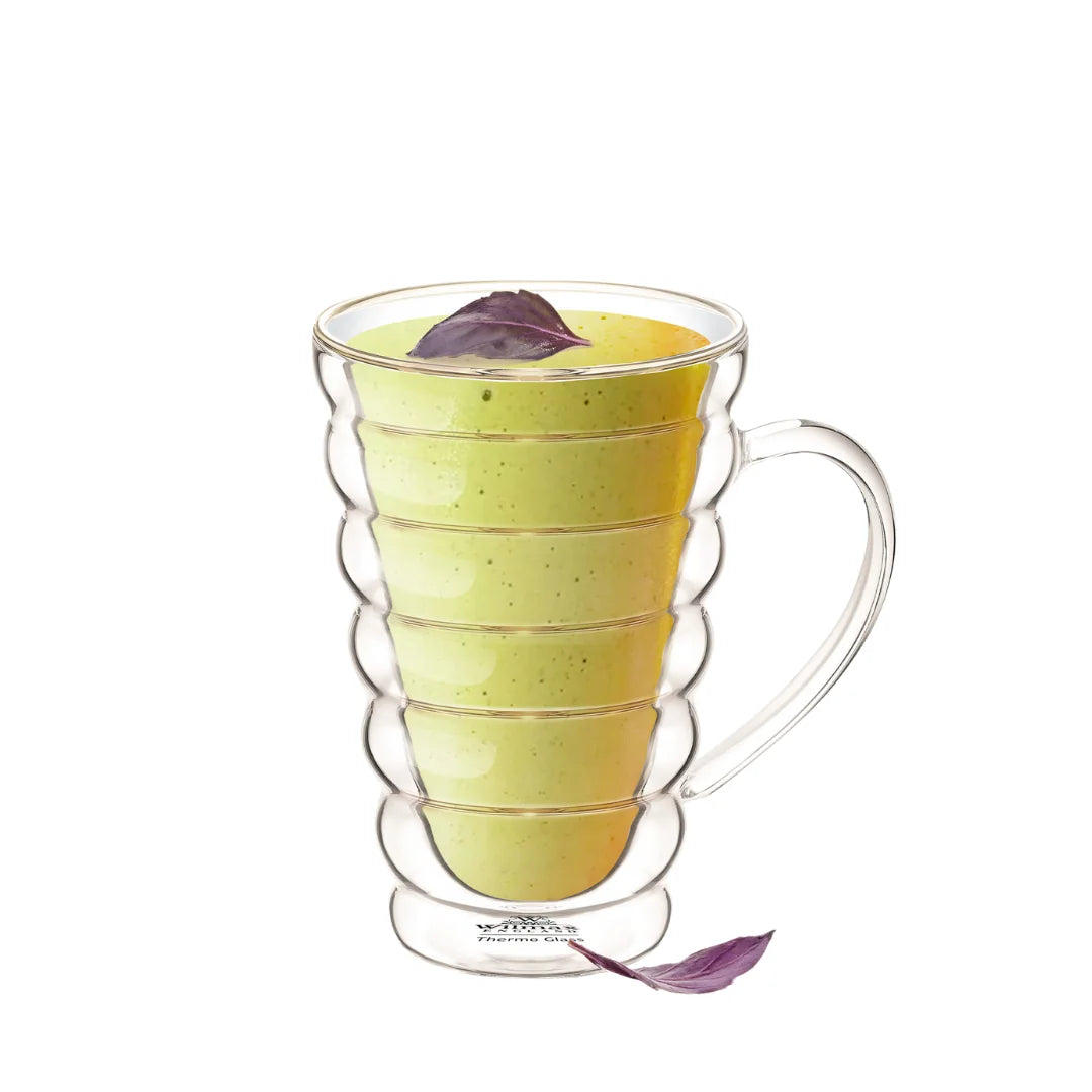 Wilmax Doppelwandiger Thermobecher 300 ml 4er-Set Transparent