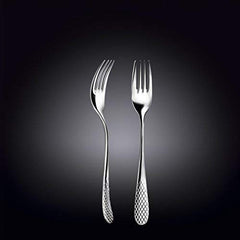 Wilmax Julia Edelstahl-Geschenkbox, hochglanzpoliert, 6 Stück Dinner Fork 8" silber