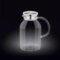 Wilmax Krug 2100 ml Thermoglas mit Edelstahl Deckel Transparent WL-888214/A