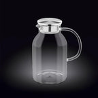 Wilmax Krug 2100 ml Thermoglas mit Edelstahl Deckel Transparent WL-888214/A