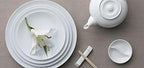 Wilmax Mehrzweck-Untertasse 14 cm Weiß aus Porzellan