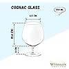 Wilmax WL-888108/2C Cognacglas, 550mL Kapazität, 2 Stück