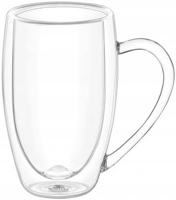 Wilmax Doppelwandiger Glasbecher 300 ml Borosilikatglas 6er Set WL-888740/A6