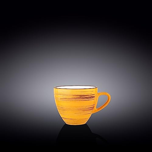 Wilmax WL-669435/A Porzellan Tasse, Gelb, 190mL Kapazität