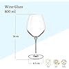 CHARDONNAY GLASS  800 ML                          SET OF 2 IN COLOUR BOX