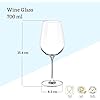 Wilmax Weingläser - 2er Set - 700 ml - Weißweingläser & Rotweingläser - Wine Glass - Spülmaschinenfest - Moderne Weisswein Gläser - Kristallgläser - Anlaufsicher