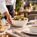 Wilmax Schale 1850 ml 20 cm Weiß aus Porzellan