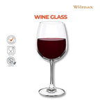 Wilmax Weinglas 600 ml 6er-Set Transparent aus Wilmax Crystalline-Serie
