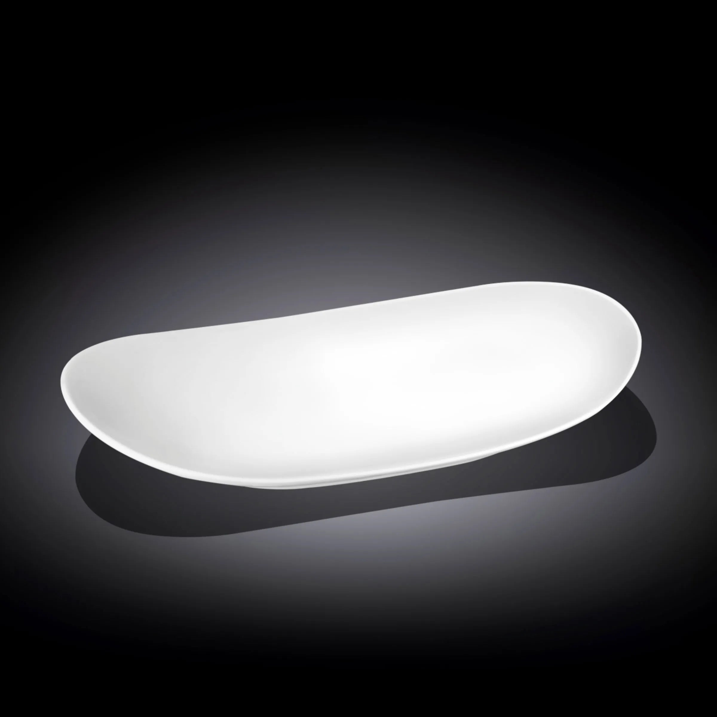 Wilmax Servierplatte 33 × 18,5 cm Weiß aus Porzellan