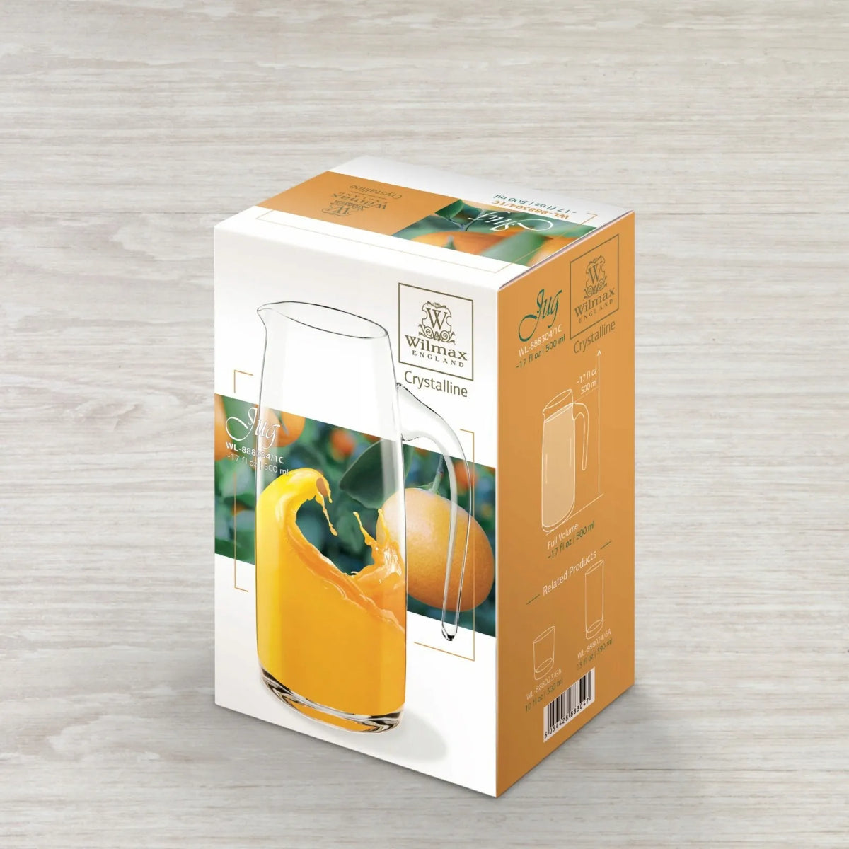 Wilmax Krug 500 ml Transparent aus Wilmax Crystalline-Serie