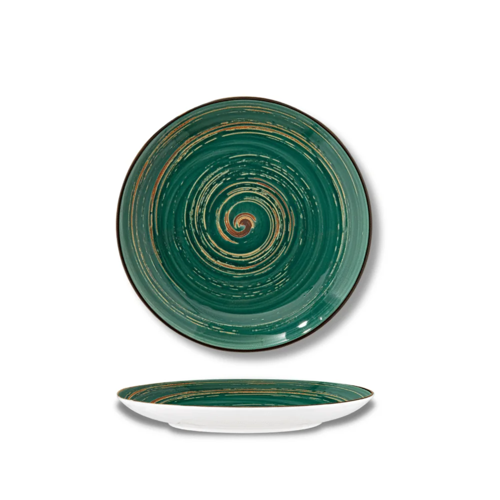 Wilmax Teller 20,5 cm Grün aus Porzellan