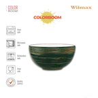 Wilmax Schale 1700 ml Grün aus Porzellan