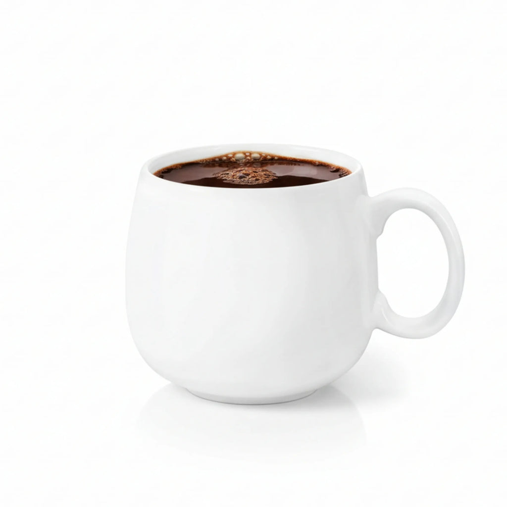 Wilmax Tasse 400 ml Weiß aus Porzellan