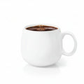 Wilmax Tasse 400 ml Weiß aus Porzellan