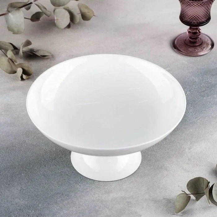 Wilmax Obstschale 24 × 11,5 cm Weiß aus Porzellan