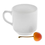 Wilmax Tasse 250 ml Weiß Porzellan für Heißgetränke WL-993017/A