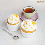 Wilmax Ramekins Ø 8,5 cm 260 ml 2er-Set Weiß aus Porzellan