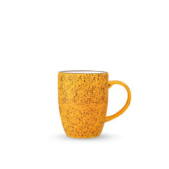 Wilmax Porzellanbecher, 460 ml, Splash Color Gelb Design, WL-667437/A