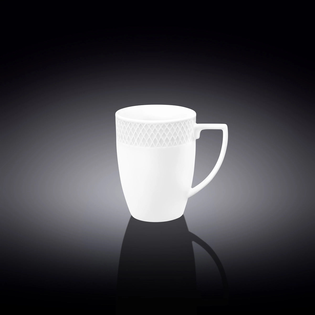 Wilmax Tasse 350 ml Weiß aus Porzellan