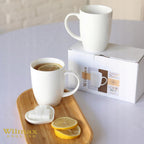 Wilmax Tasse 460 ml 6er-Set Weiß aus Porzellan