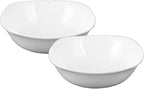 Wilmax Schale 1300 ml 21,5 × 21,5 cm 2er-Set Weiß aus Porzellan