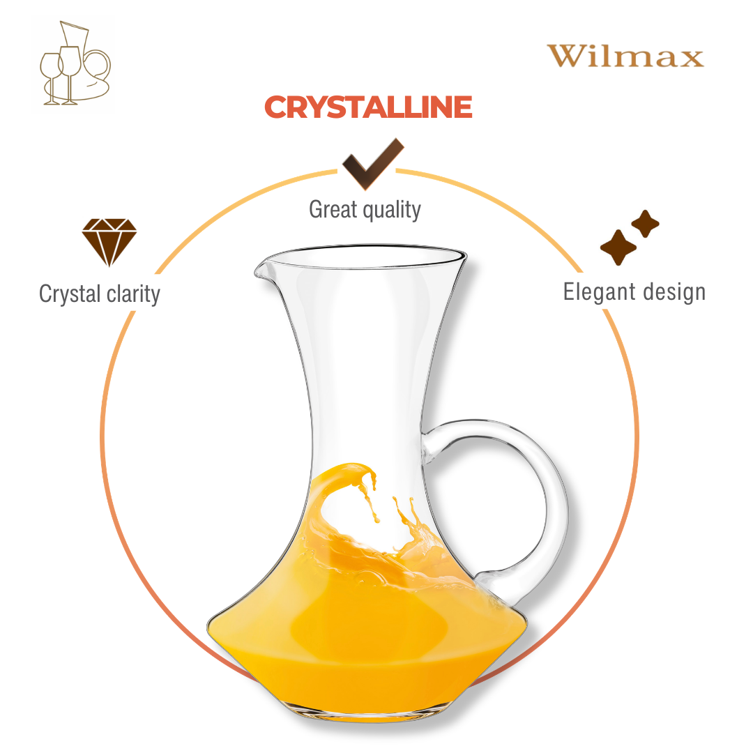 Wilmax Karaffe 1500 ml Transparent aus Wilmax Crystalline-Serie