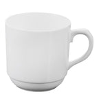 Wilmax Tasse 250 ml Weiß aus Porzellan