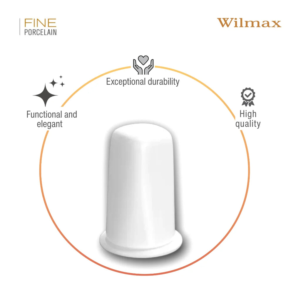 Wilmax Zahnstocherhalter Weiß aus Porzellan
