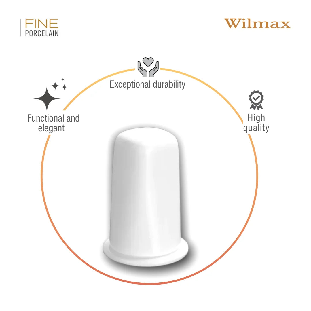 Wilmax Zahnstocherhalter Weiß aus Porzellan